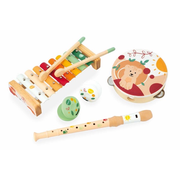 Детски дървени музикални инструменти - сет 3