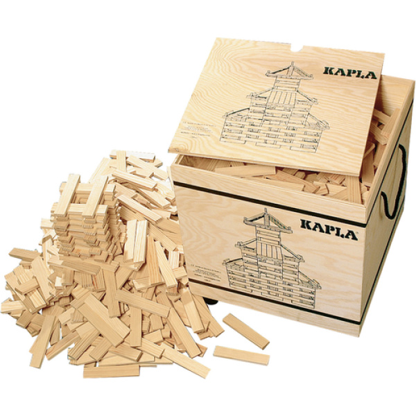 Детски дървен строител КАПЛА - 1000 елемента