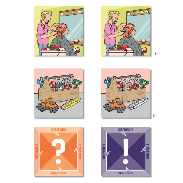 Открий разликите - 2 - логопедична игра с карти