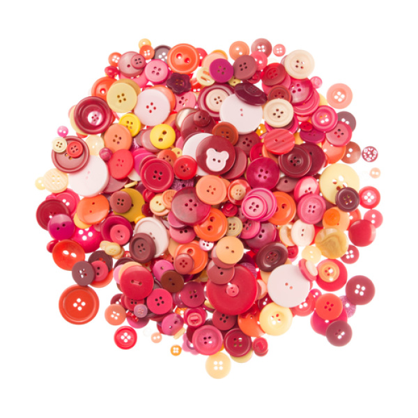 Копчета за декорация и украса, топли цветове - 500 гр.