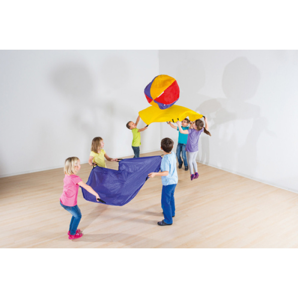 Цветни детски парашути - за подвижни групови игри