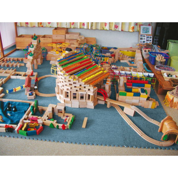 Количка с дървени детски строители УЛ