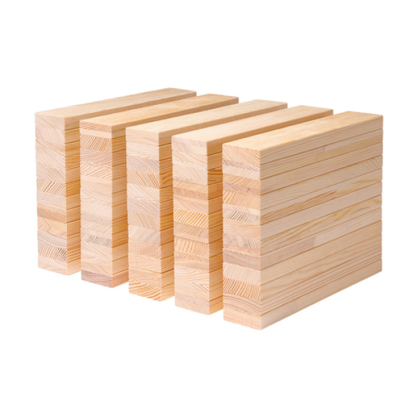 Детски дървен строител ДУПЛА - 60 елемента