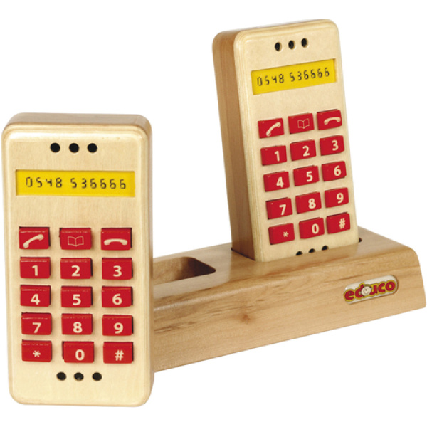 Детски дървени телефони