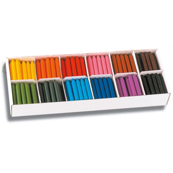 Восъчни пастели - 12 цвята, 300 бр.