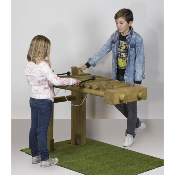 Голям дървен ксилофон - съоръжение за игра на открито