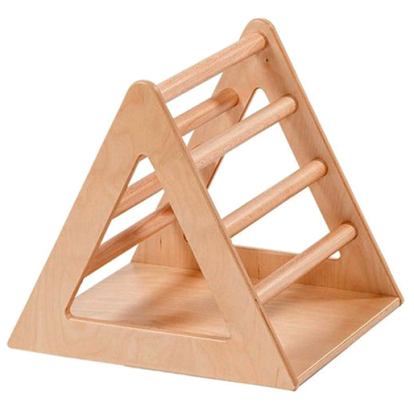 Триъгълна дървена катерушка малка - съоръжение за игра на закрито
