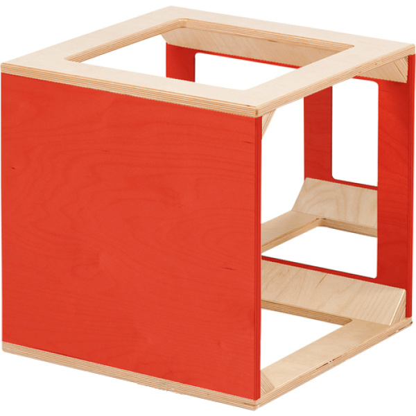 Огледален дървен куб - съоръжение за игра на закрито