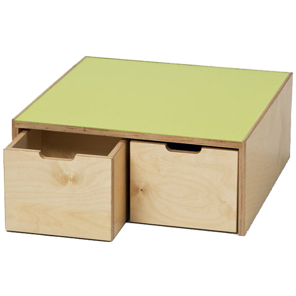 Дървена платформа с чекмеджета за игра на закрито