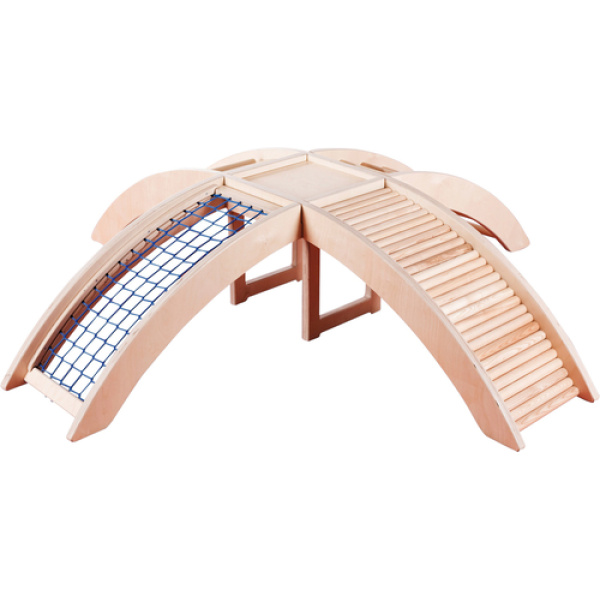 Дървена катерушка Мостове - съоръжение за игра на закрито