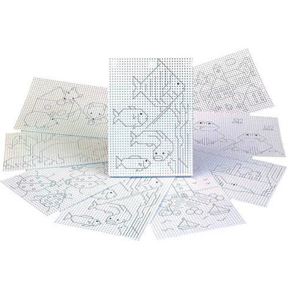 Перфорирани листове картон за бродиране - 40 бр, А4