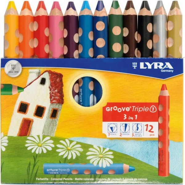 Дебели цветни моливи за рисуване Lyra