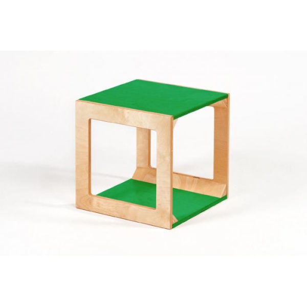 Основен дървен куб - съоръжение за игра на закрито