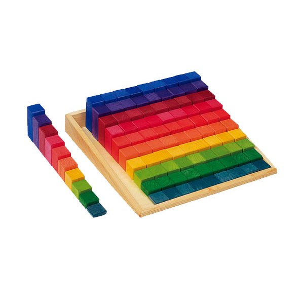 Цифрова стълбица - дървени цветни блокчета за смятане