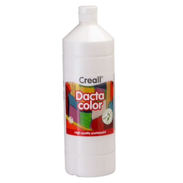 Боя на водна основа за рисуване Dactacolor 1000 мл - бяла