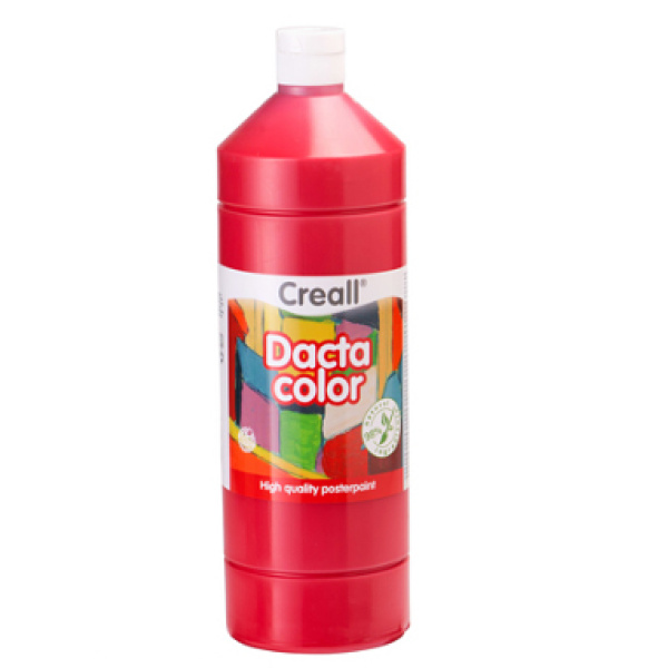 Боя на водна основа за рисуване Dactacolor 1000 мл - тъмно червена