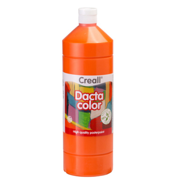 Боя на водна основа за рисуване Dactacolor 1000 мл - оранжева
