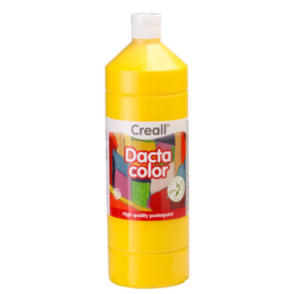 Боя на водна основа за рисуване Dactacolor 1000 мл - жълта