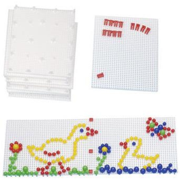 Перфорирани основи за детска мозайка - 10 броя
