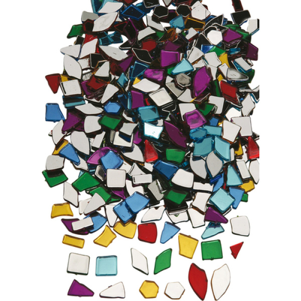 Мозайка от цветно акрилно огледало за декорация - 450 части