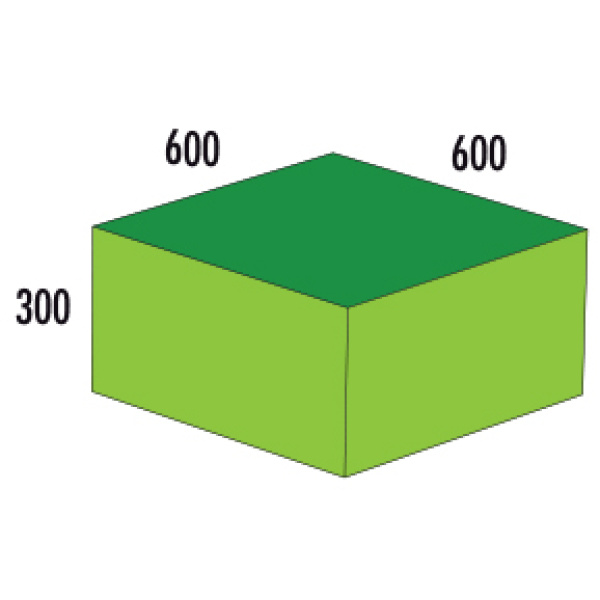 Куб MAX 60х60х30 см - мек модул за игра