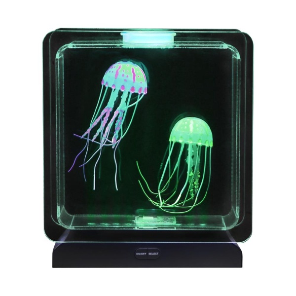 Светещ УВ аквариум с декоративни медузи