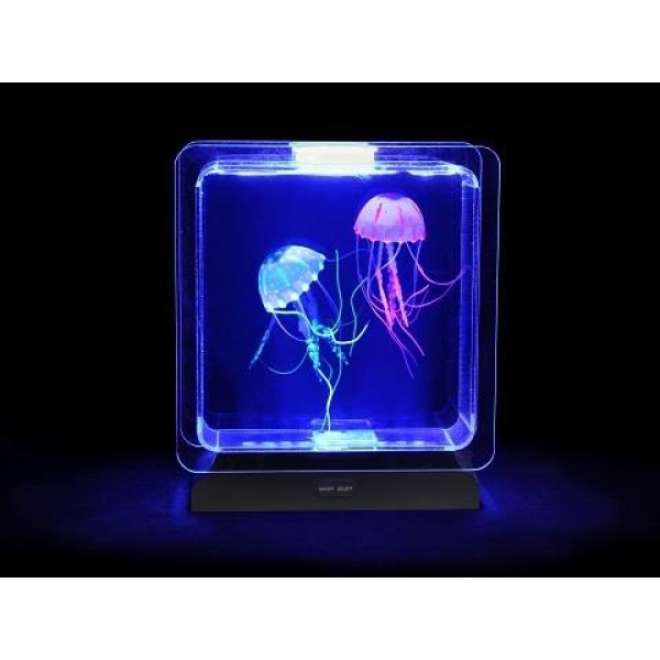 Светещ УВ аквариум с декоративни медузи