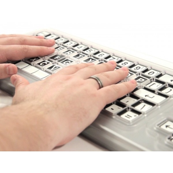 Приставка за клавиатура за предпазване от натискане на грешен съседен клавиш