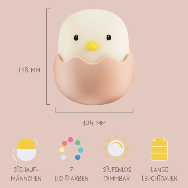 Детска нощна лампа EGGY EGG – голямо яйце